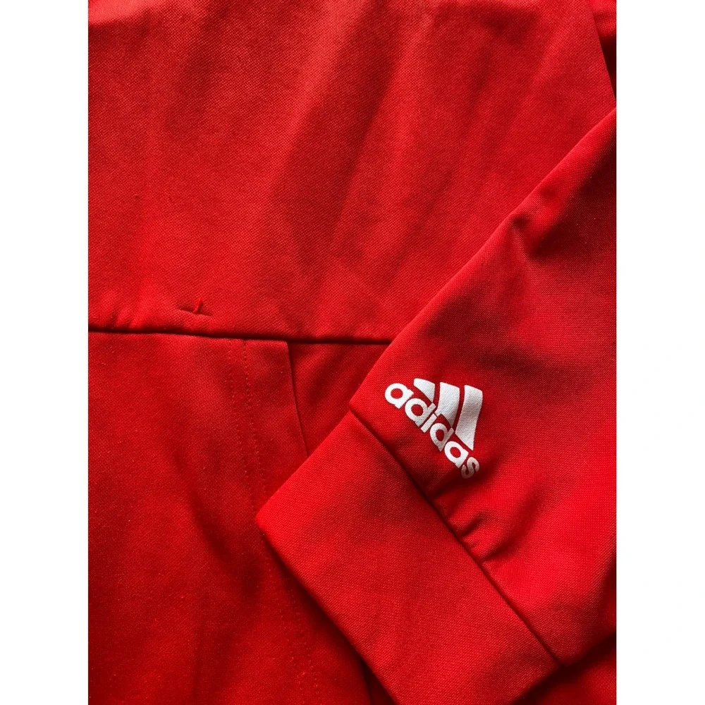 Adidas Detroit Red Wings NHL Hoodie Mens Large Red Fleece Sweatshirt 7676F012
